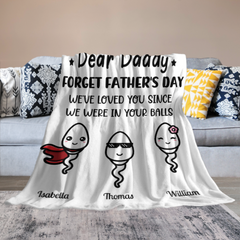 Greatest Dad Ever - Couverture personnalisée personnalisée pour la famille - Fête des pères, cadeau d'anniversaire pour papa 