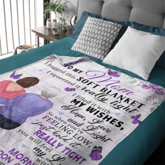 Tenez cette couverture vraiment serrée - personnalisée - fête des mères, cadeau d'anniversaire pour maman, mère - de la fille 