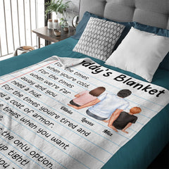 Couverture de papa - Couverture personnalisée - Anniversaire, cadeau de fête des pères pour père, papa, papa 