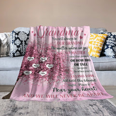 Nous ne serons jamais séparés grand-mère - Couverture personnalisée - Cadeau d'anniversaire de la fête des mères pour maman, grand-mère, nana 