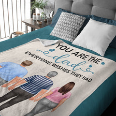 Vous êtes le papa que tout le monde souhaite avoir - Couverture personnalisée - Fête des pères, cadeau d'anniversaire pour papa, père, fille, fils 