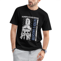 Père fille père fils lien incassable - chemise personnalisée - cadeau d'anniversaire fête des pères pour papa, mari - cadeau de filles, fils, épouse