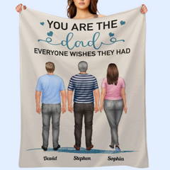 Vous êtes le papa que tout le monde souhaite avoir - Couverture personnalisée - Fête des pères, cadeau d'anniversaire pour papa, père, fille, fils 