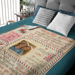 Je t'aime maman - couverture imprimée photo personnalisée 