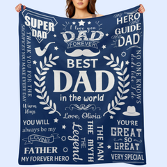 Meilleur papa du monde Couvertures pour les cadeaux de papa 