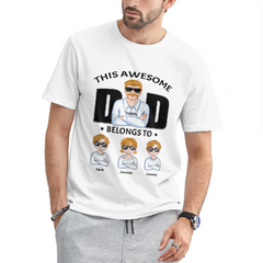 Papa, tu es tellement génial - T-shirt unisexe personnalisé personnalisé pour la famille - Fête des pères, cadeau d'anniversaire pour papa
