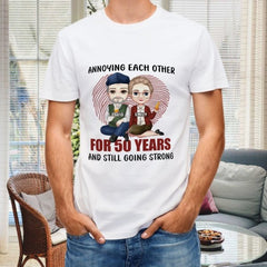 Annoying Each Other For Many Years Still Going Strong - Anniversary Gifts, Gift For Couples, Husband Wife - Personalized Unisex T-shirt - lovscape
