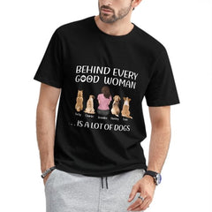 Behind Every Good Person - Dog Personalized Custom Unisex T-shirt, Hoodie, Sweatshirt - Mother's Day, Birthday Gift For Pet Owners, Pet Lovers - lovscape
