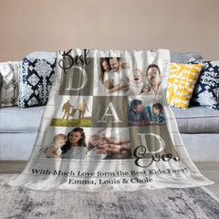 Best Dad Ever Photo Blanket - Gift for Dad - Lovscape