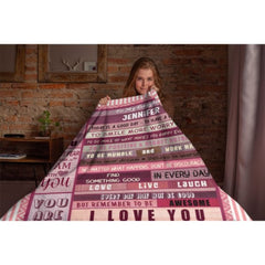 Best Wishes Custom Name Blanket-Gift for Girl - Lovscape