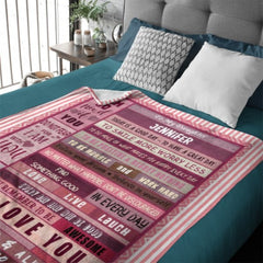 Best Wishes Custom Name Blanket-Gift for Girl - Lovscape