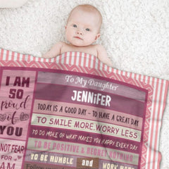Best Wishes Custom Name Blanket-Gift for Girl - Lovscape