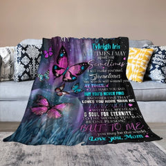 Butterfly Custom Name Blanket - Gift for Daughter - Lovscape