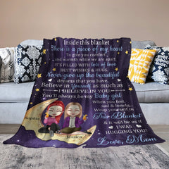 To My Daughter I Love You Forever - Personalized Blanket - Birthday, Loving Gift For Daughter, Baby Girl