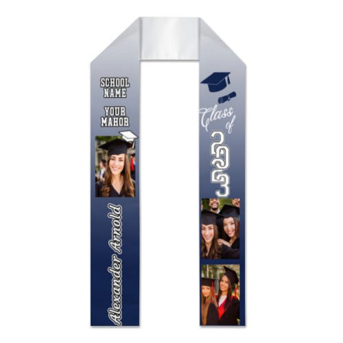Class of 2023 Best Gift For Graduation's Day - Upload Image - Personalized Graduation Stole - Lovscape