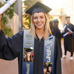 Class of 2023 Best Gift For Graduation's Day - Upload Image - Personalized Graduation Stole - Lovscape