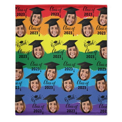 Class Of 2023 Graduation Blanket Custom Face - Lovscape