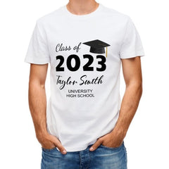 Class of 2023 Graduation Custom Name School T-Shirts - Graduation Gifts - lovscape