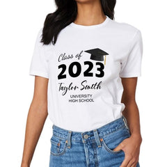 Class of 2023 Graduation Custom Name School T-Shirts - Graduation Gifts - lovscape