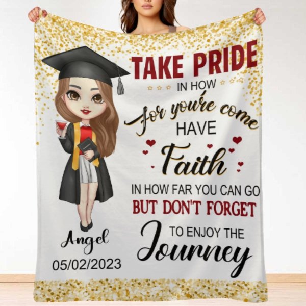 Congratulations Class of 2023 Best Gift For Graduation's Day - Personalized Graduation Blanket - Lovscape