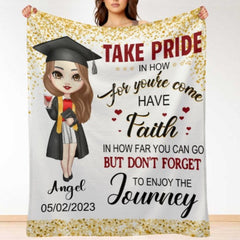Congratulations Class of 2023 Best Gift For Graduation's Day - Personalized Graduation Blanket - Lovscape
