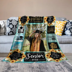 Custom Photo Graduation Blanket - Class of 2023 Gift - Lovscape
