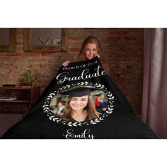 Custom Photo Graduation Blanket Senior 2023 – Memorial Gifts - Lovscape