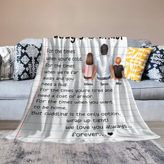 Couverture de papa - Couverture personnalisée - Anniversaire, cadeau de fête des pères pour père, papa, papa 