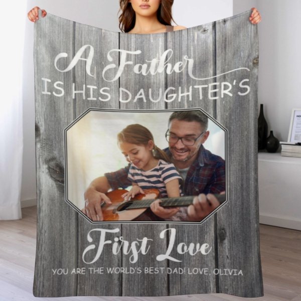 First Memories Photo Blanket - Gift for Dad - Lovscape