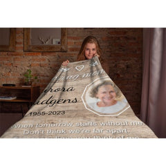 For Every Time You Think Of Me, I'm Right Here Inside Your Heart - Upload Image - Personalized Blanket - Lovscape