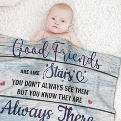 Good Friends Are Like Stars Blanket - Gift For Bestie - Lovscape