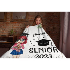 Graduation Squad 2023 - Personalized Soft Blanket - Lovscape
