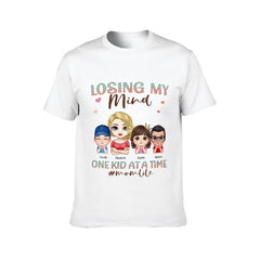 Losing My Mind One Kid At A Time, That's A Pretty Cool Mom Life - Family Personalized Custom Unisex T-shirt, Hoodie, Sweatshirt - Mother's Day, Birthday Gift For Mom - OLESA