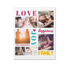 Love Happiness Joy Famliy Custom Photo canva - Lovscape