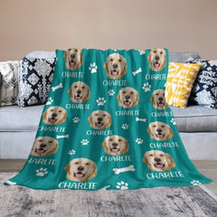 Love Has Four Paws - Personalized Custom Blanket - Upload Image, Gift For Pet Lovers, Christmas Gift - Lovscape