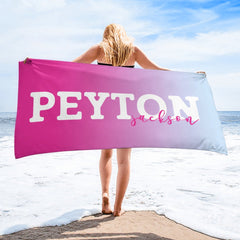 Name Custom Personalized Beach Towel - Birthday Gift - Lovscape