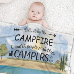 The Best Memories Are Made Camping - Husband & Wife - Gift For Camping Couples, Personalized Blanket - Lovscape