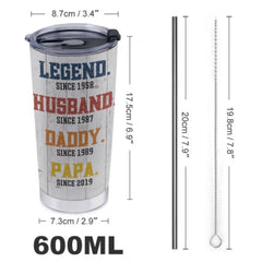 The Legend Dad Grandpa Personalized Tumbler - Lovscape