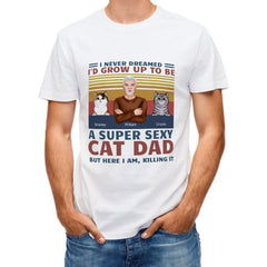 The Ultimate Cat Dad - Personalized Unisex T-Shirt - lovscape