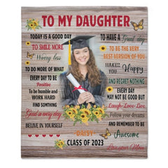 Today Is A Good Day Graduation Custom Blanket - Graduation Gift - Lovscape