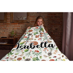 Vintage Forest Custom Name Blanket - Gifts for Baby - Lovscape