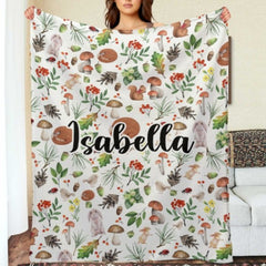 Vintage Forest Custom Name Blanket - Gifts for Baby - Lovscape