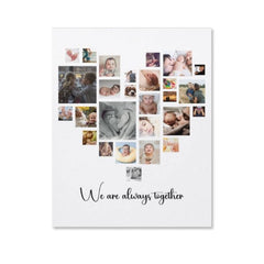 We Are Always Together Custom Photo Canva - Lovscape