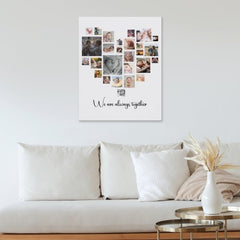 We Are Always Together Custom Photo Canva - Lovscape