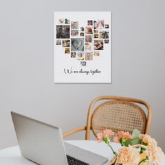 We Are Always Together Custom Photo Canva - Lovscape